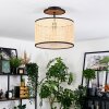 Ramila lampa sufitowa kolory naturalne, czarny, 1-punktowy