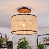 Ramila lampa sufitowa kolory naturalne, czarny, 1-punktowy