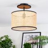 Ramila lampa sufitowa kolory naturalne, czarny, 1-punktowy