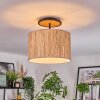 Bongal Lampa sufitowa Ecru, Czarny, 1-punktowy