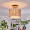 Bongal Lampa sufitowa Ecru, Czarny, 1-punktowy