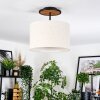 Bassagoda lampa sufitowa kolory naturalne, czarny, 1-punktowy