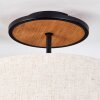 Bassagoda lampa sufitowa kolory naturalne, czarny, 1-punktowy
