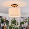 Bassagoda lampa sufitowa kolory naturalne, czarny, 1-punktowy