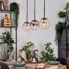 Gastor lampa wisząca, kula świetlna, lampa wisząca bursztynowy, przezroczysty, przydymiony, 3-punktowe