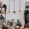 Gastor lampa wisząca, kula świetlna, lampa wisząca bursztynowy, przezroczysty, przydymiony, 3-punktowe