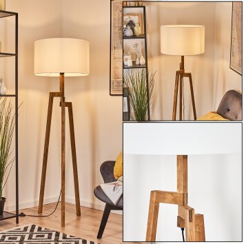 Flemming Lampa stojąca Ecru, Czarny, 1-punktowy