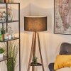 Flemming lampa stojąca kolory naturalne, czarny, 1-punktowy