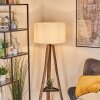 Flemming lampa stojąca kolory naturalne, czarny, 1-punktowy