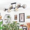 Ripoll lampa sufitowa, kula świetlna bursztynowy, przezroczysty, przydymiony, 10-punktowe