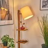 Venor lampa stojąca ciemnobrązowy, kolory naturalne, czarny, 1-punktowy