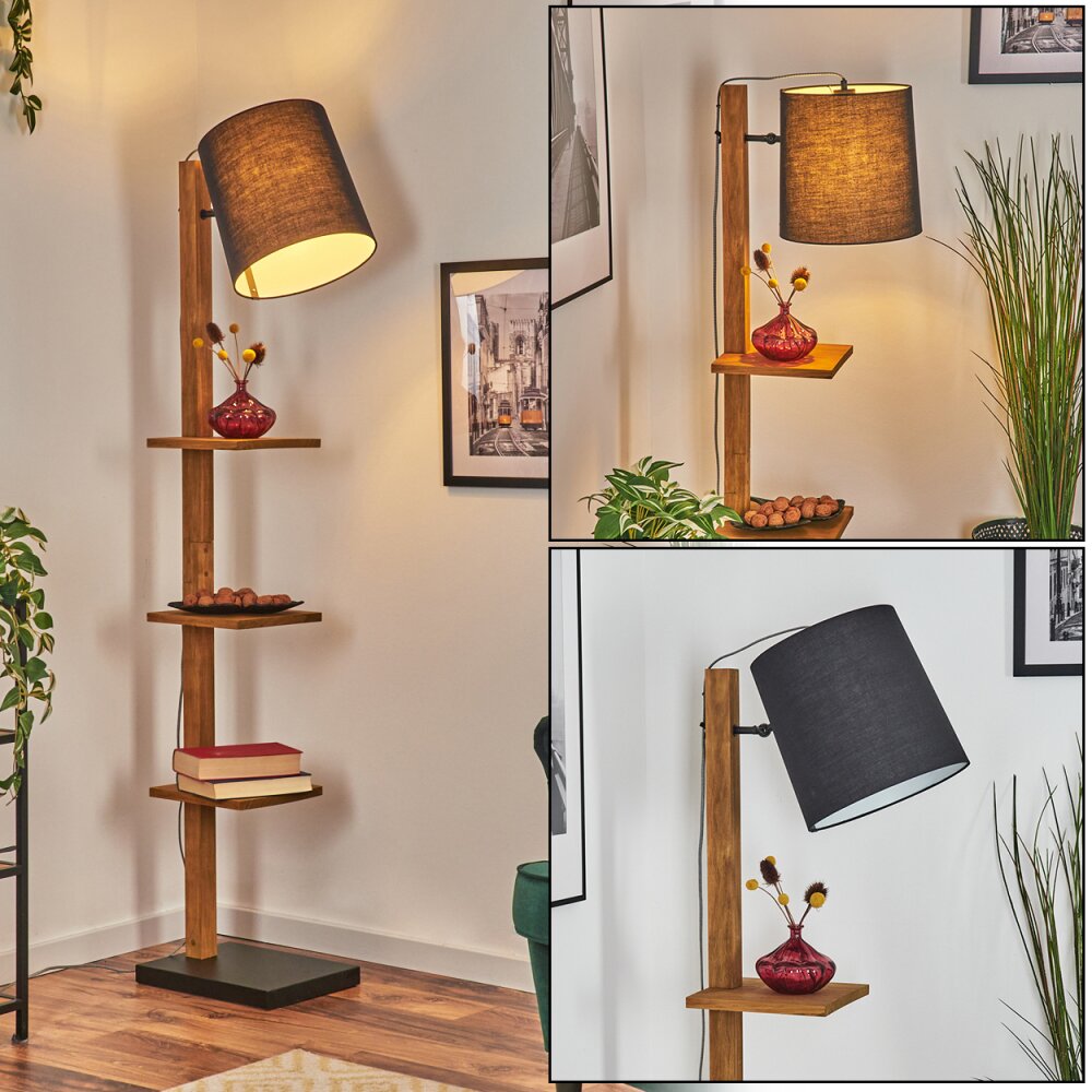 Venor Lampa stojąca Ciemnobrązowy, Ecru, Czarny, 1-punktowy main product photo
