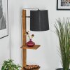 Venor lampa stojąca ciemnobrązowy, kolory naturalne, czarny, 1-punktowy
