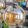 Koyoto Lampa wisząca, Kula świetlna, Lampa wisząca W kolorze bursztynu, 6-punktowe