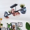 Chehalis lampa sufitowa, kula świetlna niebeieski, zielony, przezroczysty, miedziany, 8-punktowe