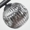 Ripoll lampa sufitowa, kula świetlna bursztynowy, przezroczysty, przydymiony, 10-punktowe