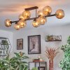 Ripoll lampa sufitowa, kula świetlna bursztynowy, 10-punktowe