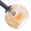 Ripoll lampa sufitowa, kula świetlna bursztynowy, 10-punktowe