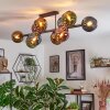 Koyoto lampa sufitowa, kula świetlna niebeieski, złoty, zielony, miedziany, 10-punktowe