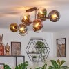 Koyoto Lampa sufitowa, Kula świetlna Niebeieski, Złoty, Zielony, Przezroczysty, W kolorze miedzi, 10-punktowe