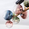 Chehalis lampa sufitowa, kula świetlna złoty, czarny, 10-punktowe