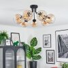 Koyoto lampa sufitowa, kula świetlna 82 cm bursztynowy, przezroczysty, 7-punktowe
