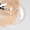 Chehalis lampa sufitowa, kula świetlna 58 cm bursztynowy, przezroczysty, 6-punktowe