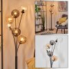 Koyoto lampa stojąca 40 cm bursztynowy, przezroczysty, przydymiony, 6-punktowe