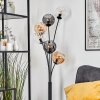Koyoto lampa stojąca 40 cm bursztynowy, przezroczysty, przydymiony, 6-punktowe