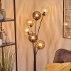 Koyoto lampa stojąca 40 cm bursztynowy, przezroczysty, przydymiony, 6-punktowe