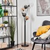 Koyoto lampa stojąca 40 cm bursztynowy, przezroczysty, przydymiony, 6-punktowe