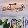 Chehalis Lampa sufitowa, Kula świetlna W kolorze bursztynu, Przydymiony, 8-punktowe