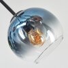 Koyoto lampa sufitowa, kula świetlna 82 cm niebeieski, zielony, przezroczysty, miedziany, 7-punktowe