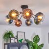 Koyoto lampa sufitowa, kula świetlna 82 cm niebeieski, zielony, przezroczysty, miedziany, 7-punktowe