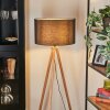 Flemming lampa stojąca kolory naturalne, czarny, 1-punktowy