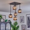 Ripoll lampa sufitowa, kula świetlna przydymiony, 5-punktowe