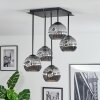 Ripoll lampa sufitowa, kula świetlna przydymiony, 5-punktowe