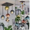 Gastor lampa sufitowa, kula świetlna niebeieski, chrom, zielony, przezroczysty, miedziany, przydymiony, 5-punktowe
