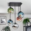 Gastor lampa sufitowa, kula świetlna niebeieski, chrom, zielony, przezroczysty, miedziany, przydymiony, 5-punktowe
