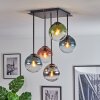 Gastor lampa sufitowa, kula świetlna niebeieski, chrom, zielony, przezroczysty, miedziany, przydymiony, 5-punktowe