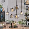 Koyoto lampa wisząca, kula świetlna, lampa wisząca przezroczysty, przydymiony, 6-punktowe