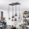 Koyoto lampa wisząca, kula świetlna, lampa wisząca przezroczysty, przydymiony, 6-punktowe