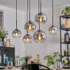 Koyoto lampa wisząca, kula świetlna, lampa wisząca przezroczysty, przydymiony, 6-punktowe