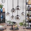Koyoto lampa wisząca, kula świetlna, lampa wisząca przezroczysty, przydymiony, 6-punktowe