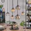 Koyoto lampa wisząca, kula świetlna, lampa wisząca bursztynowy, przezroczysty, przydymiony, 6-punktowe