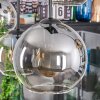 Koyoto lampa wisząca, kula świetlna, lampa wisząca bursztynowy, przezroczysty, przydymiony, 6-punktowe