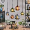 Koyoto lampa wisząca, kula świetlna, lampa wisząca niebeieski, zielony, miedziany, 6-punktowe