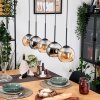 Koyoto lampa wisząca, kula świetlna, lampa wisząca kolory naturalne, czarny, 5-punktowe