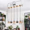 Koyoto lampa wisząca, kula świetlna, lampa wisząca kolory naturalne, czarny, 5-punktowe