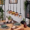 Koyoto Lampa wisząca, Kula świetlna, Lampa wisząca Ecru, Czarny, 5-punktowe Koyoto Lampa wisząca, Kula świetlna, Lampa wisząca Ecru, Czarny, 5-punktowe